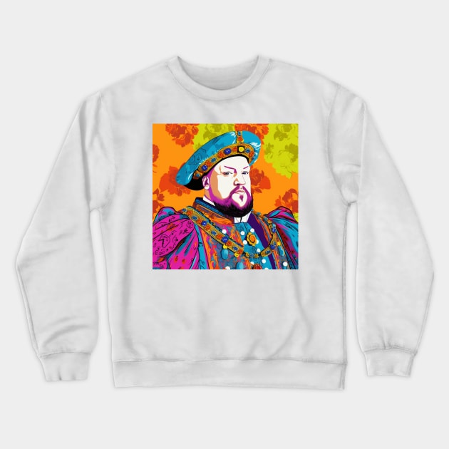 Henry VIII Pop Art 1 Crewneck Sweatshirt by AstroRisq